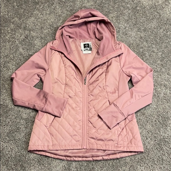 Kyodan Jackets & Blazers - NWOT light pink zip-up puffer jacket size L